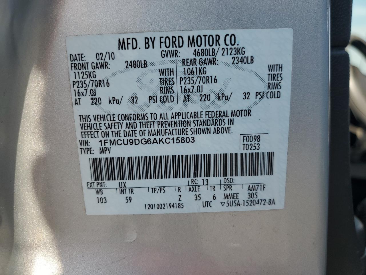 2010 Ford Escape - Image 16