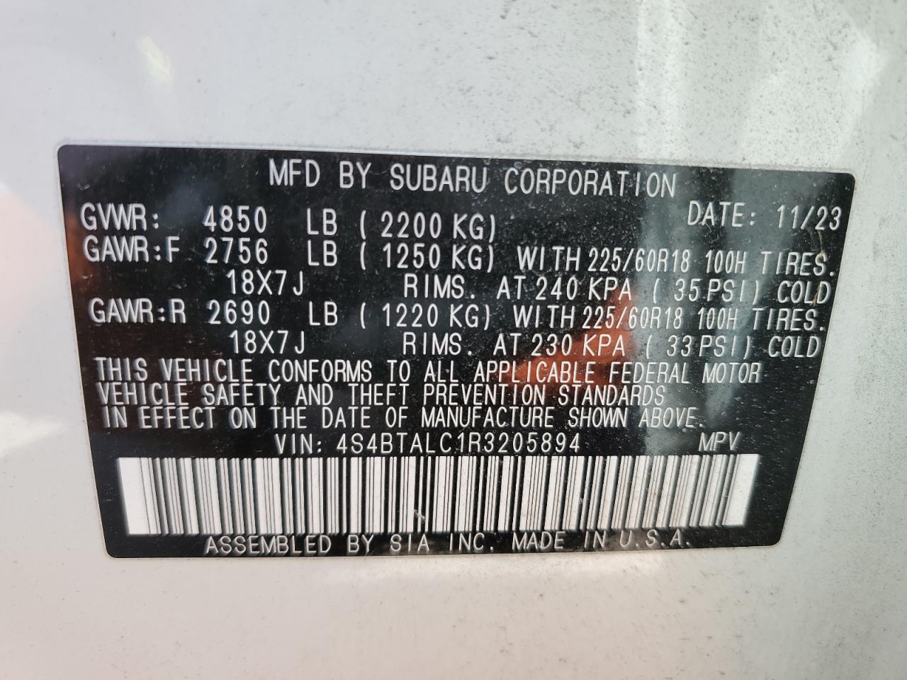 2024 Subaru Outback - Image 14