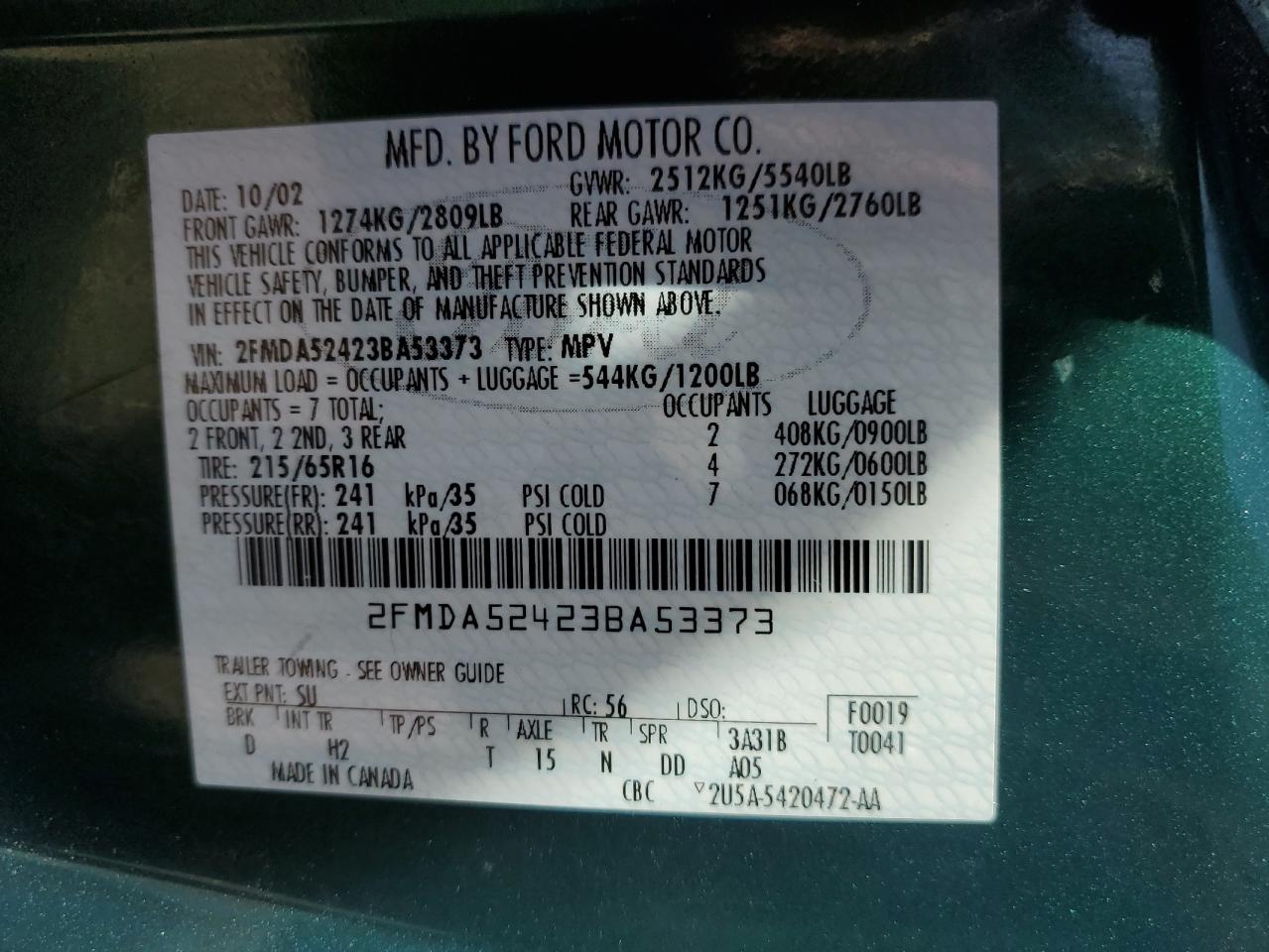 2003 Ford Windstar - Image 15