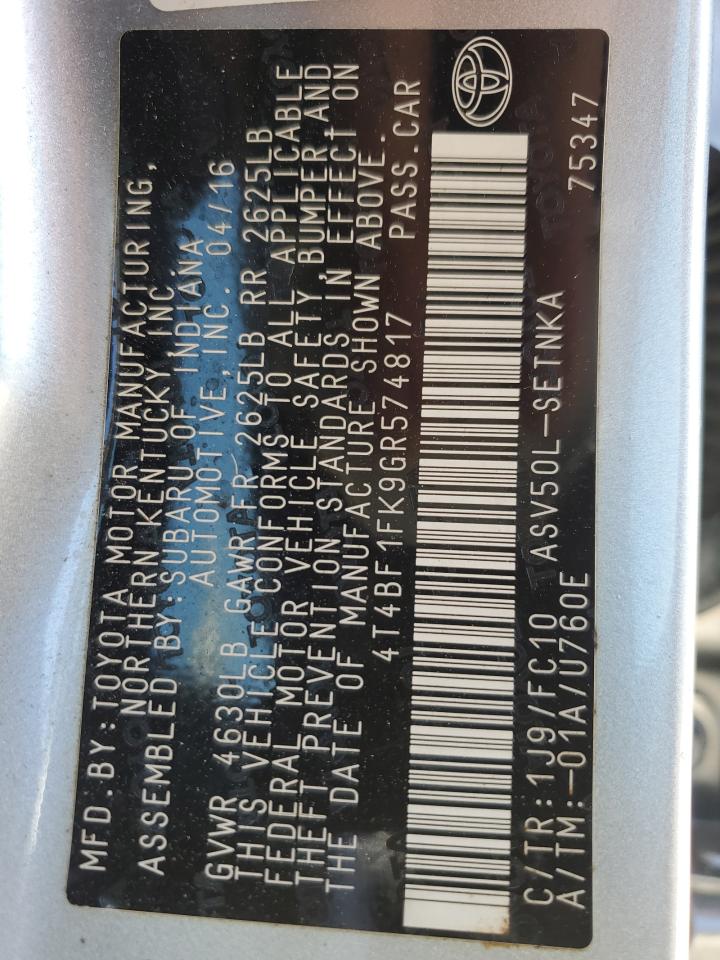 2016 Toyota Camry - Image 15
