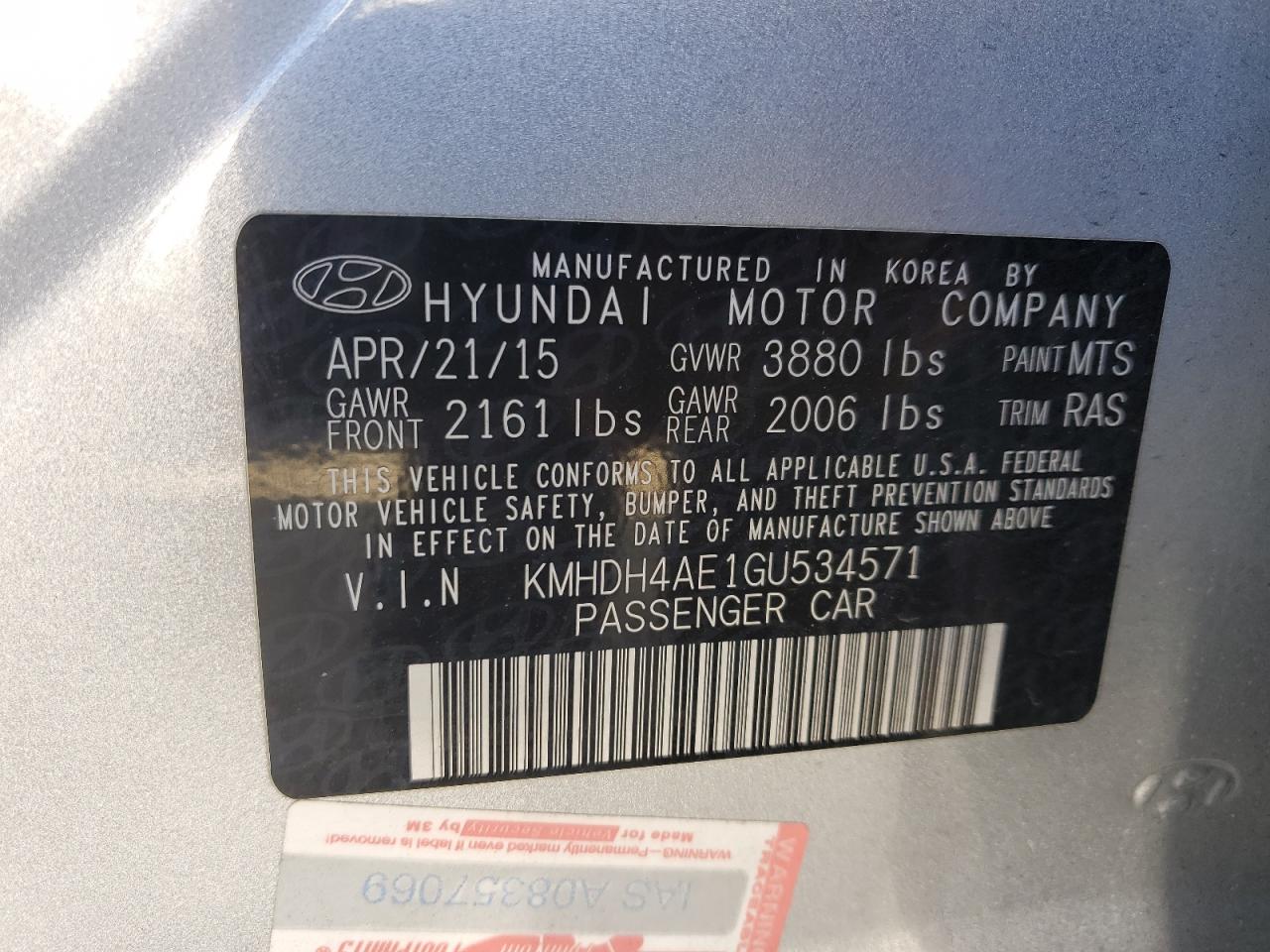 2016 Hyundai Elantra - Image 12