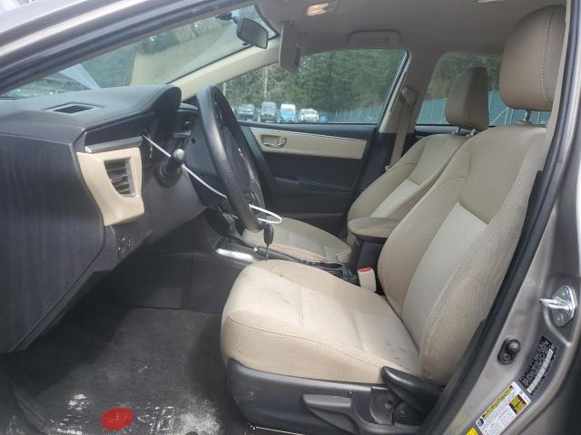  TOYOTA COROLLA 2016 Srebrny