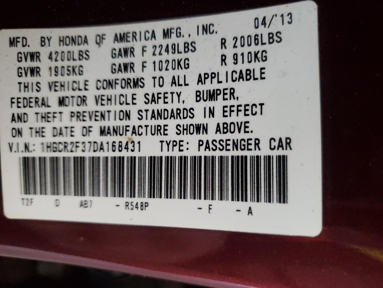 2013 Honda Accord - Image 12