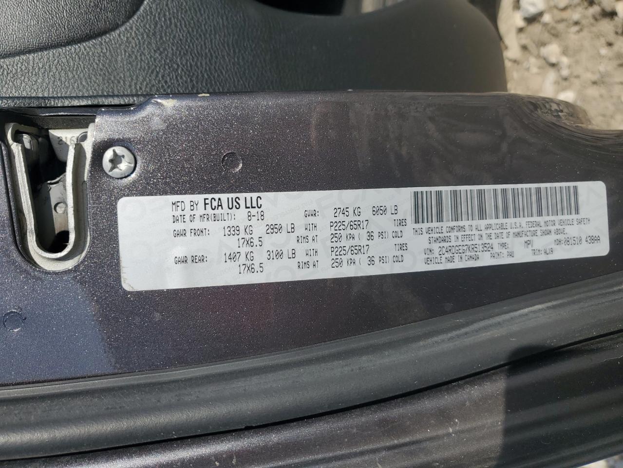 2019 Dodge Caravan - Image 13