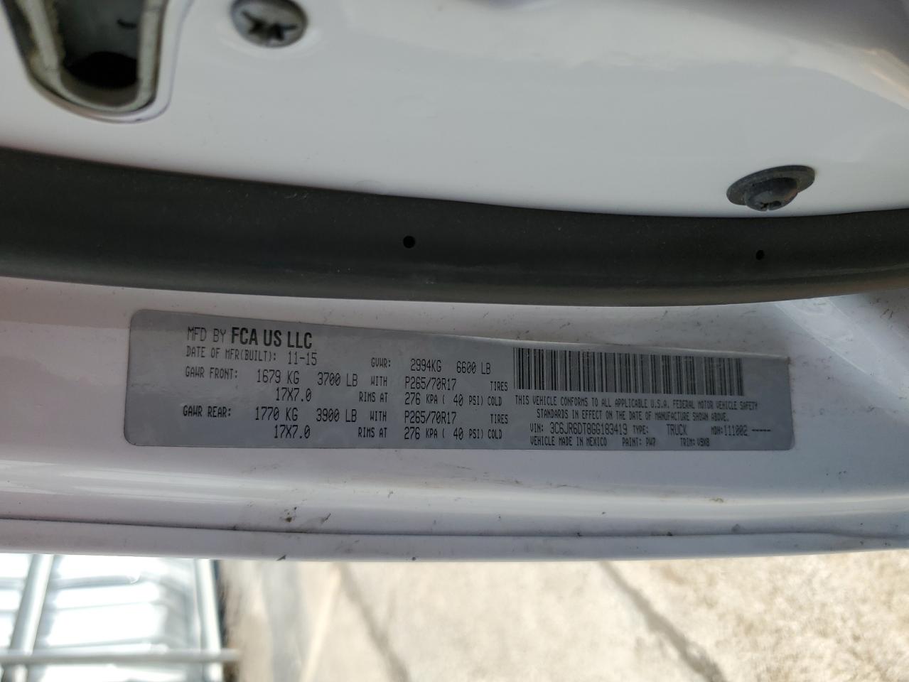 2016 RAM 1500 - Image 12