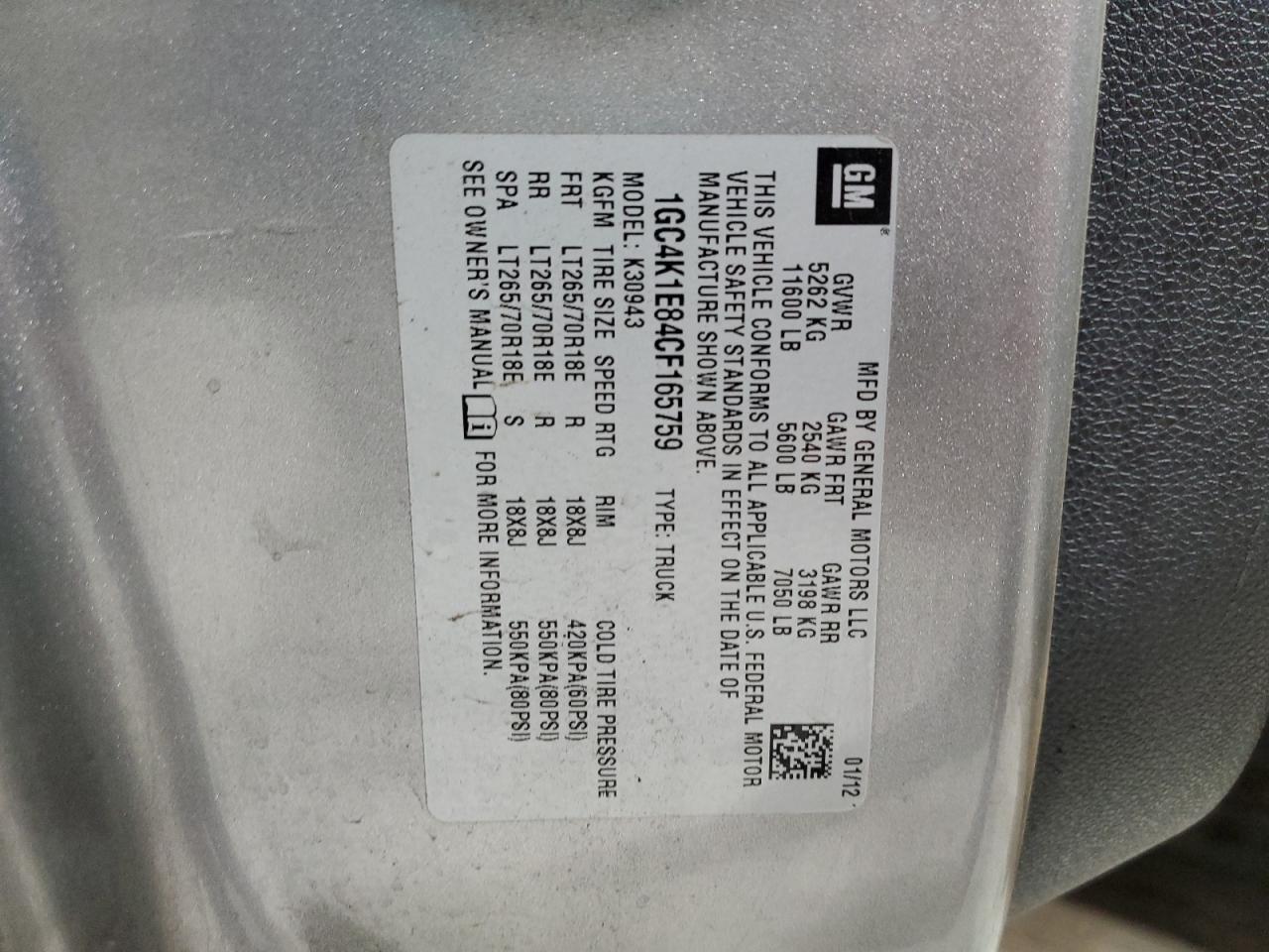 2012 Chevrolet Silverado - Image 12