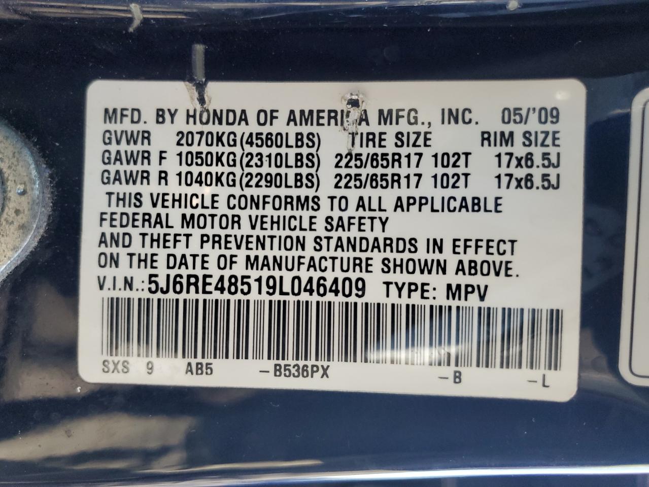 2009 Honda CR-V - Image 13
