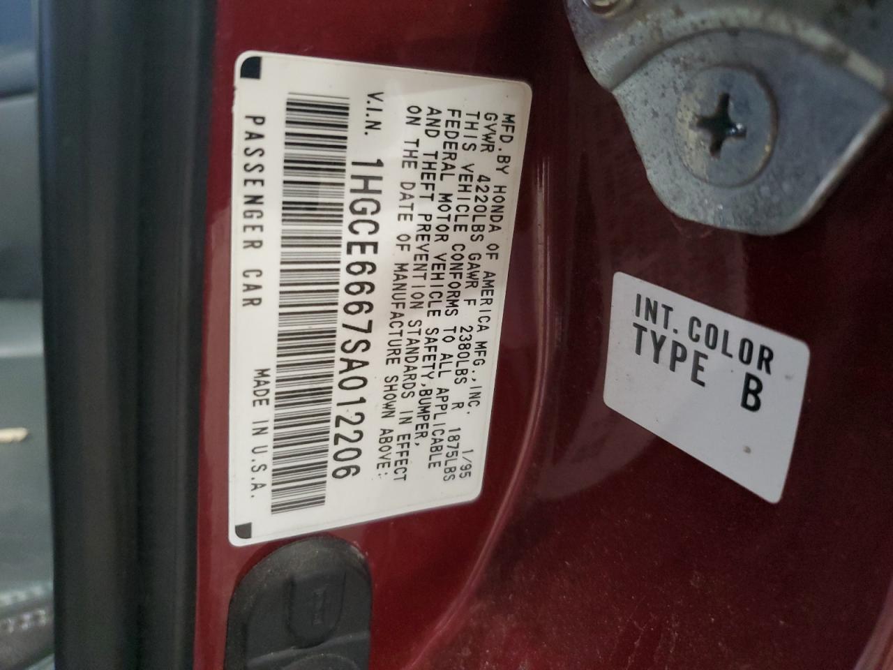 1995 Honda Accord - Image 13