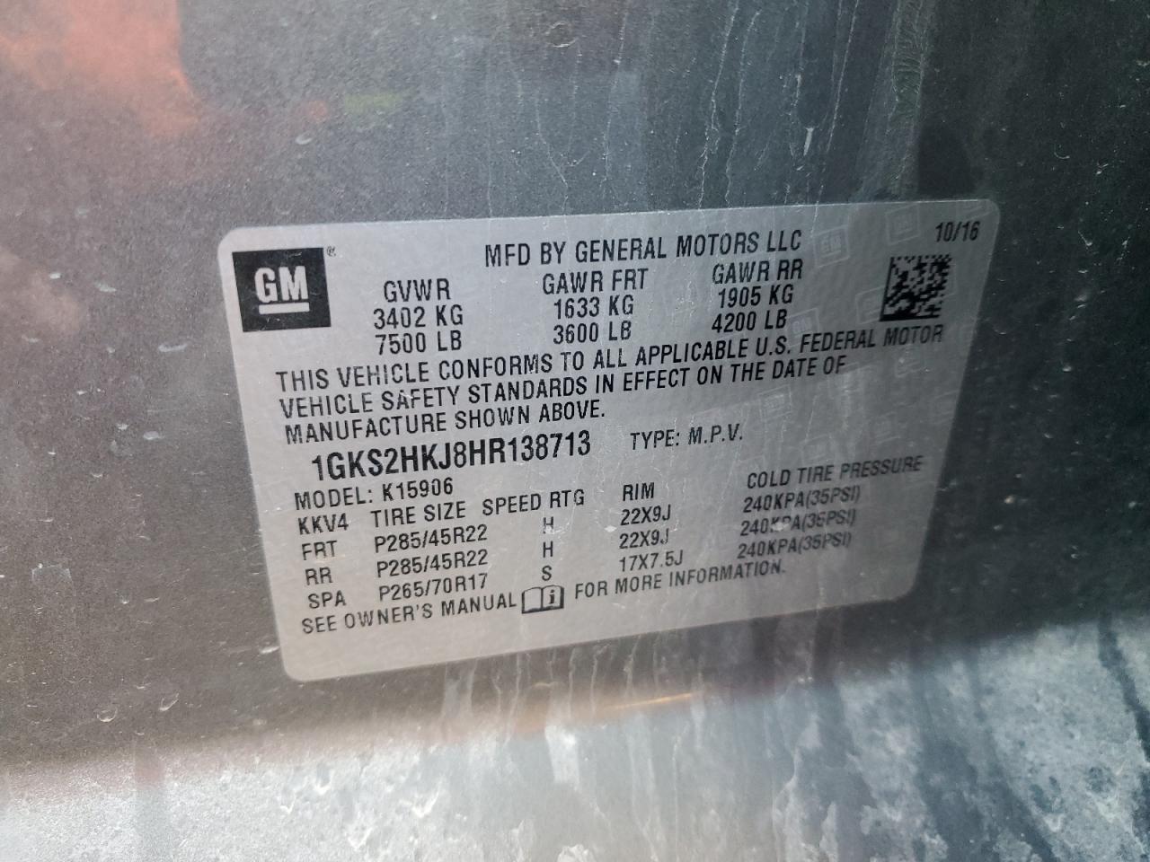2017 GMC Yukon - Image 15