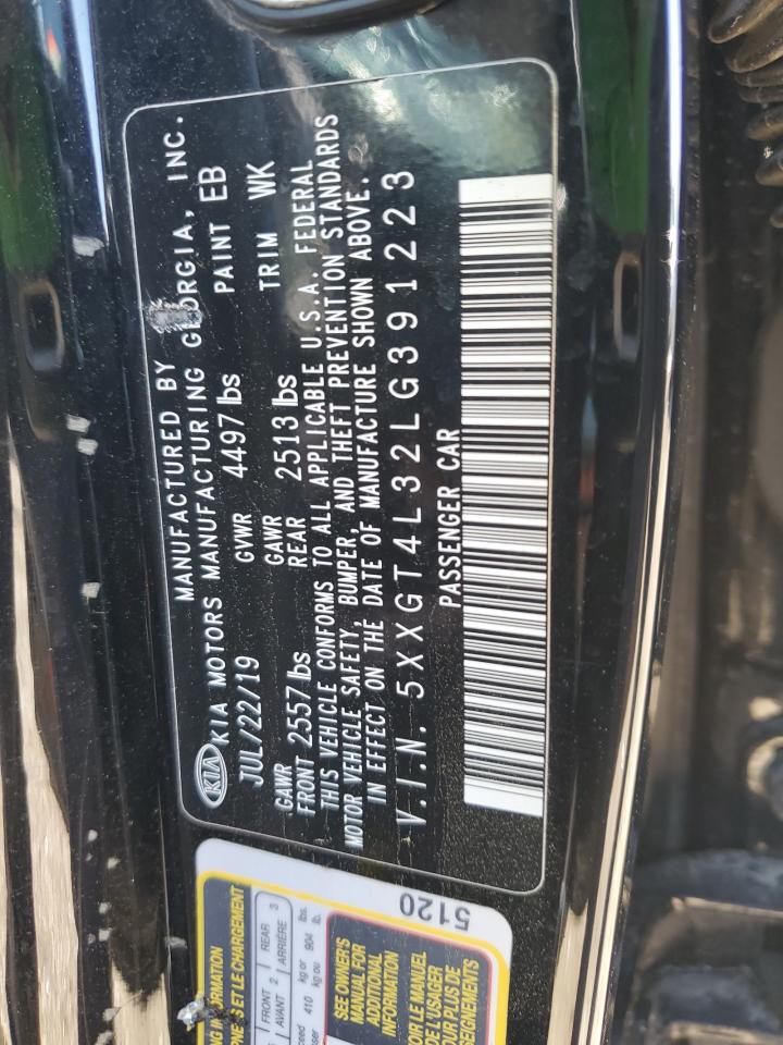 2020 Kia Optima Lx VIN: 5XXGT4L32LG391223 Lot: 49891255
