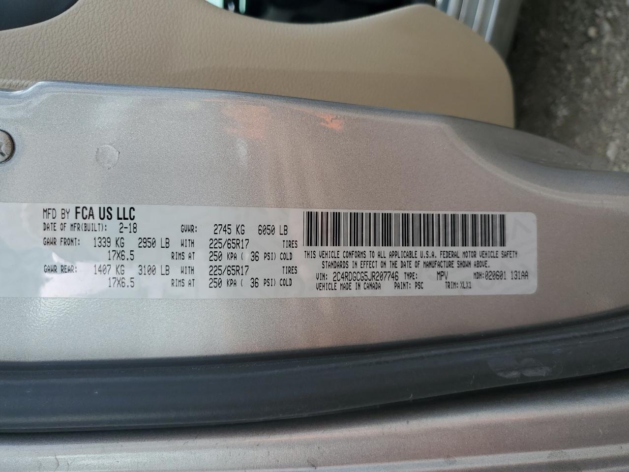2018 Dodge Caravan - Image 13