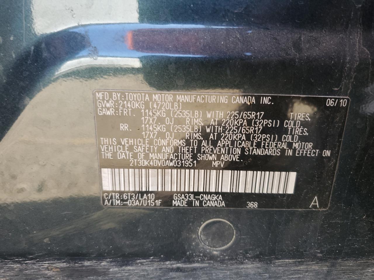 2010 Toyota RAV 4 - Image 13