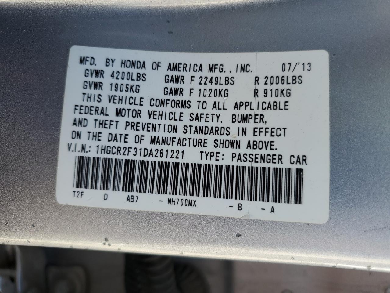 2013 Honda Accord - Image 13