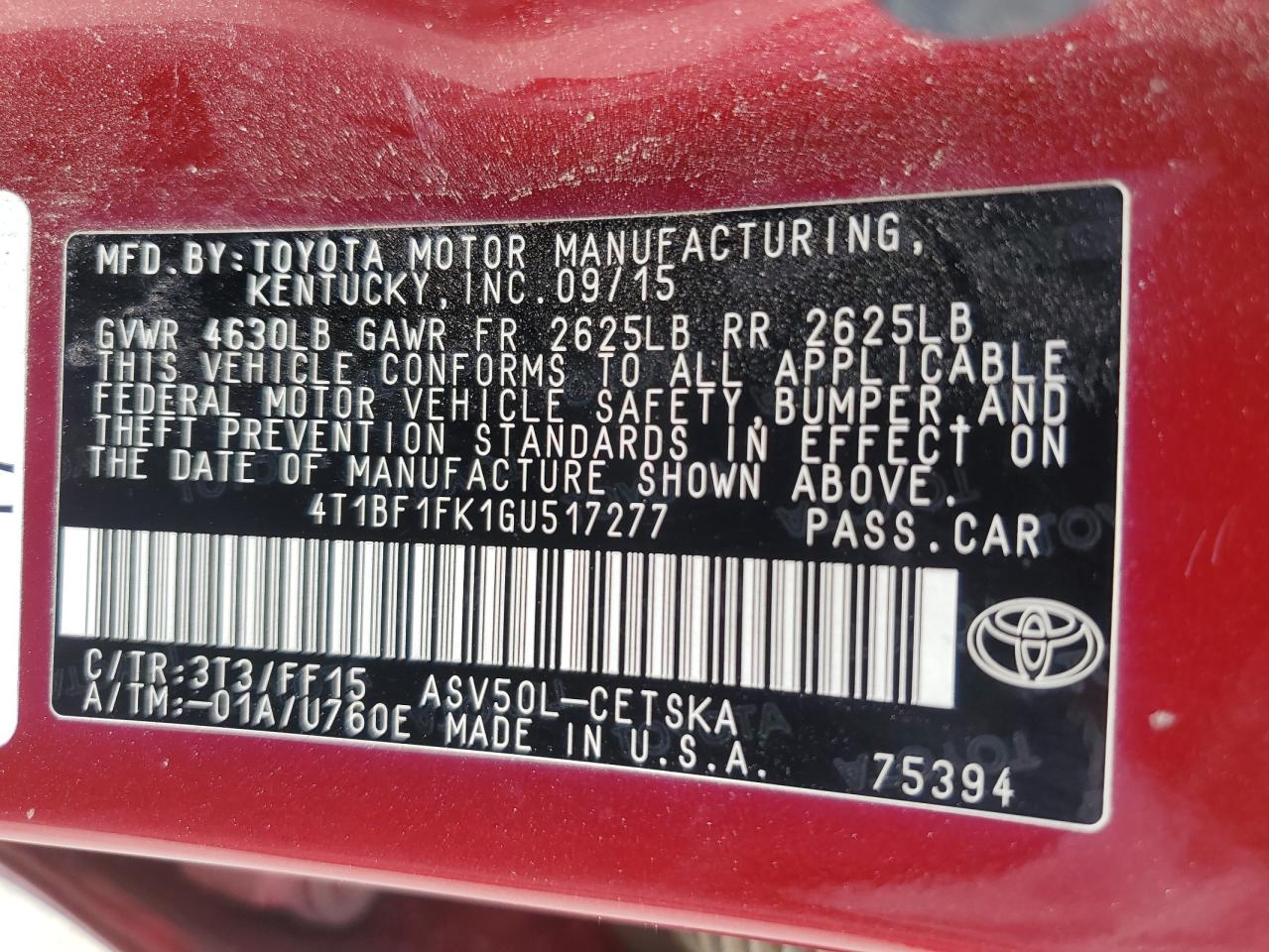 2016 Toyota Camry - Image 14
