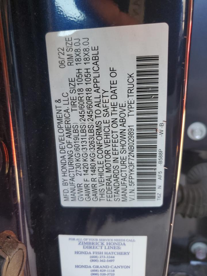 2022 Honda Ridgeline - Image 14