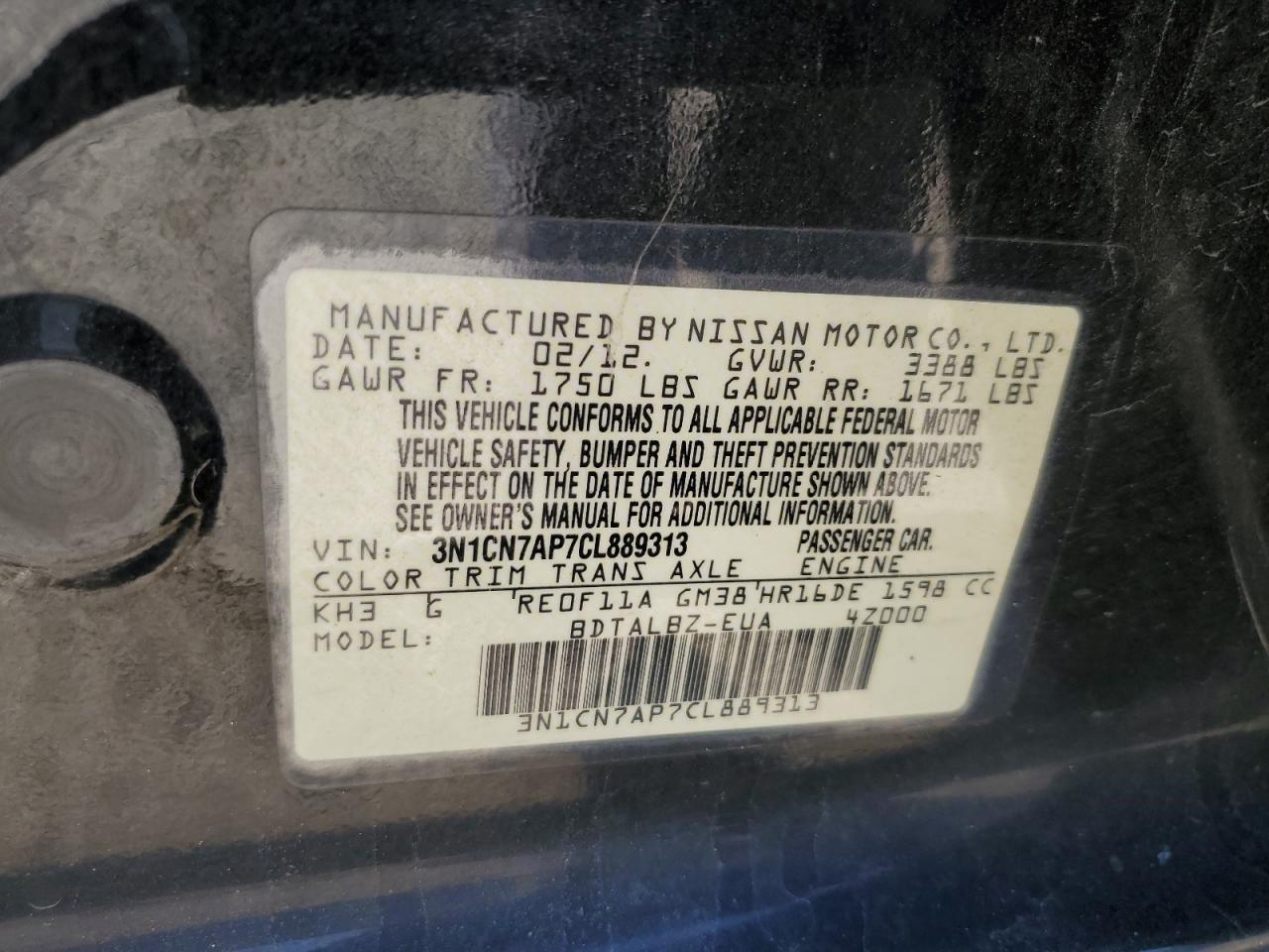 2012 Nissan Versa - Image 12