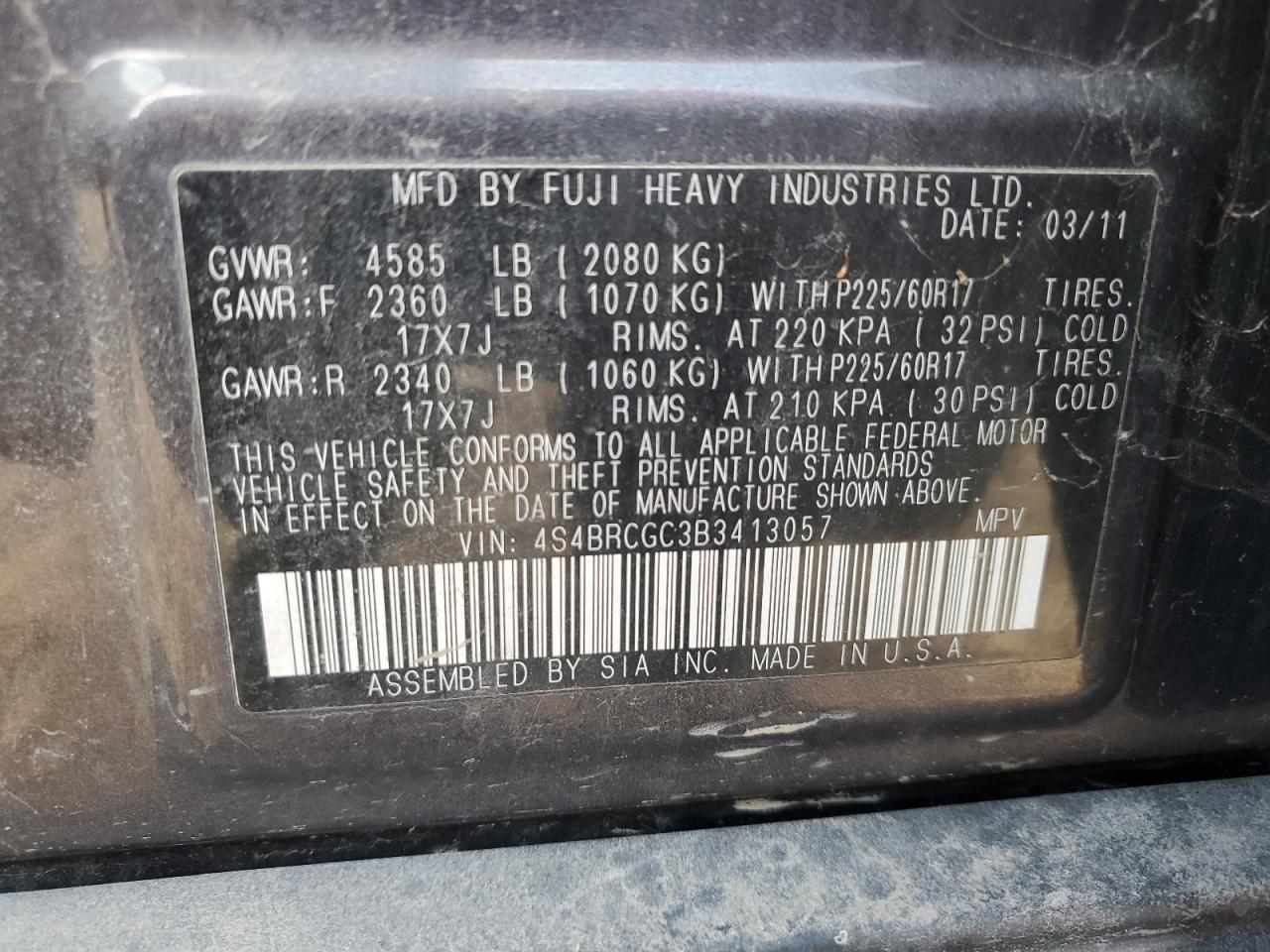 2011 Subaru Outback - Image 13