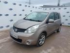 2012 NISSAN NOTE N-TEC for sale at Copart BRISTOL