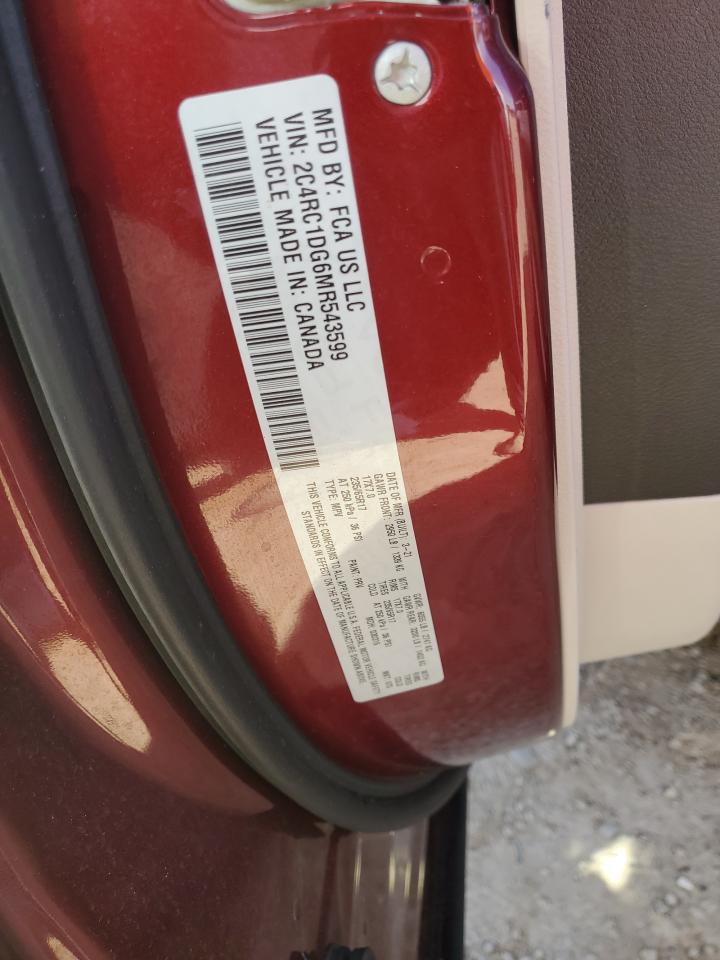 2021 Chrysler Voyager Lxi VIN: 2C4RC1DG6MR543599 Lot: 48241335