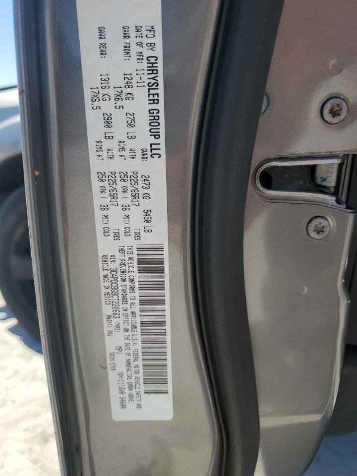 2012 Dodge Journey Sxt VIN: 3C4PDCBG9CT220663 Lot: 48842205
