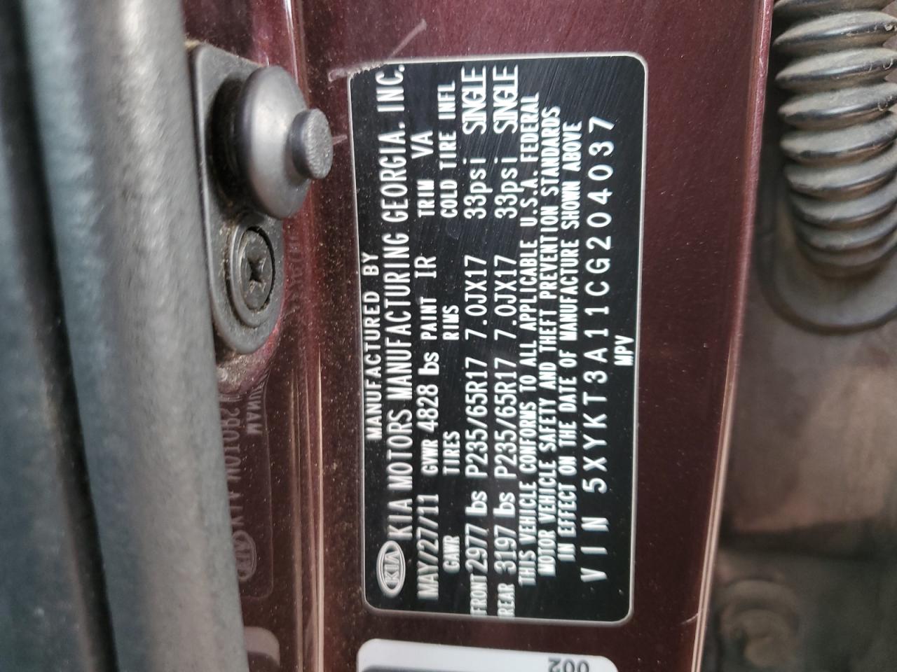 2012 Kia Sorento - Image 12