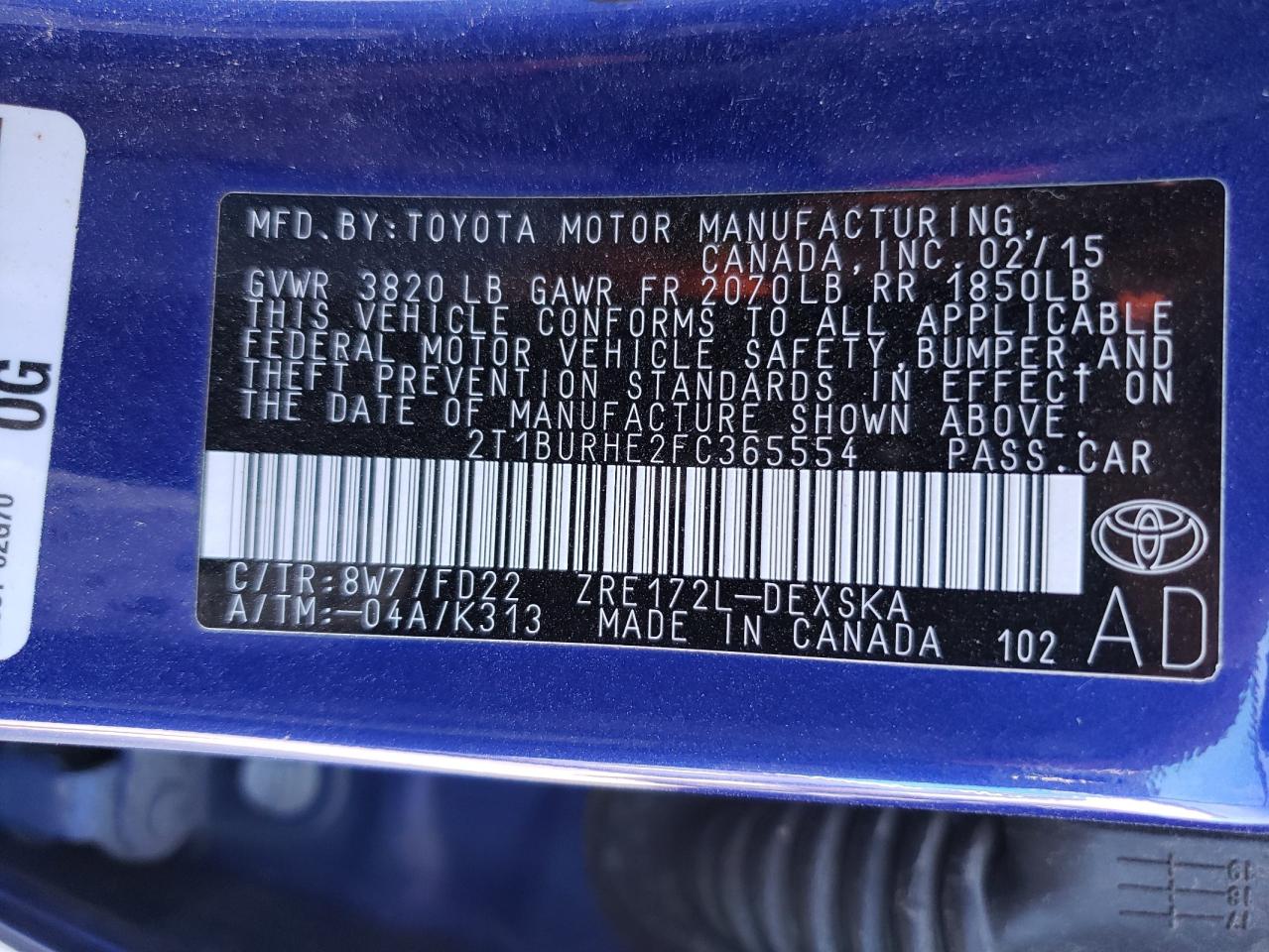 2015 Toyota Corolla - Image 13