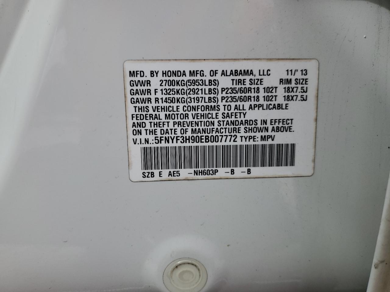 2014 Honda Pilot - Image 13
