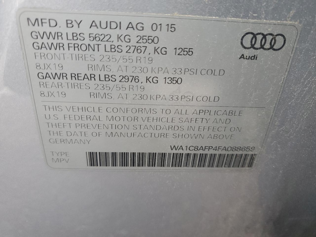 2015 Audi Q5 - Image 12