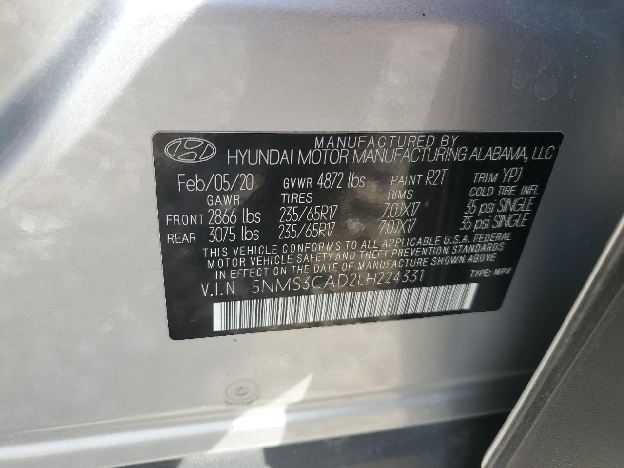 2020 Hyundai Santa Fe - Image 13