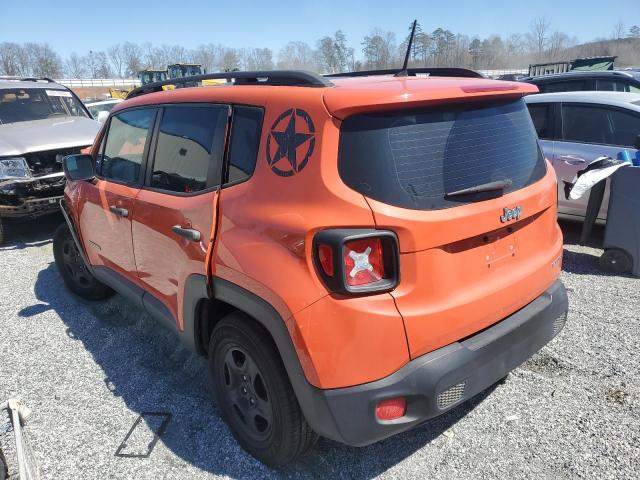  JEEP RENEGADE 2015 Pomarańczowy