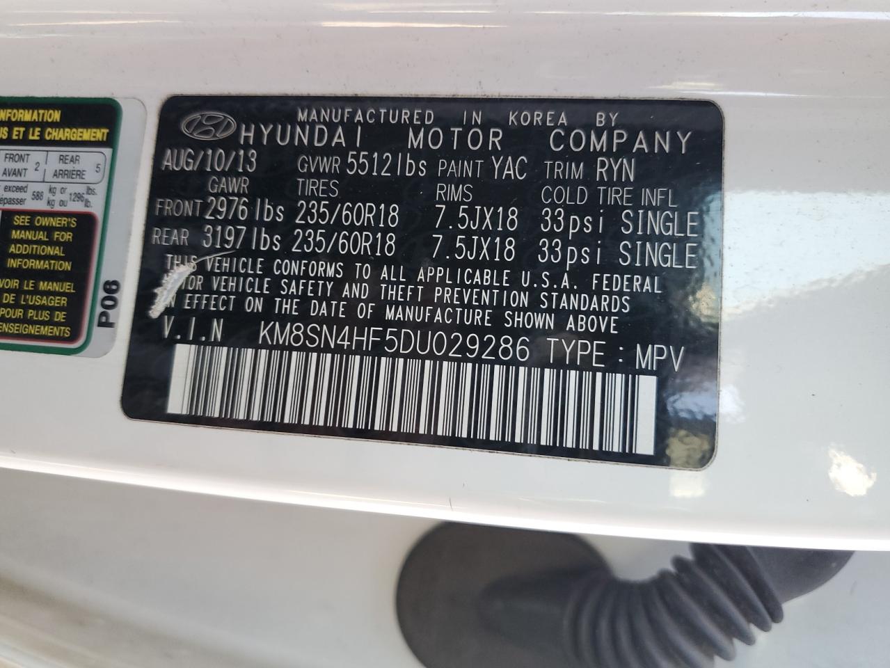 2013 Hyundai Santa Fe - Image 14