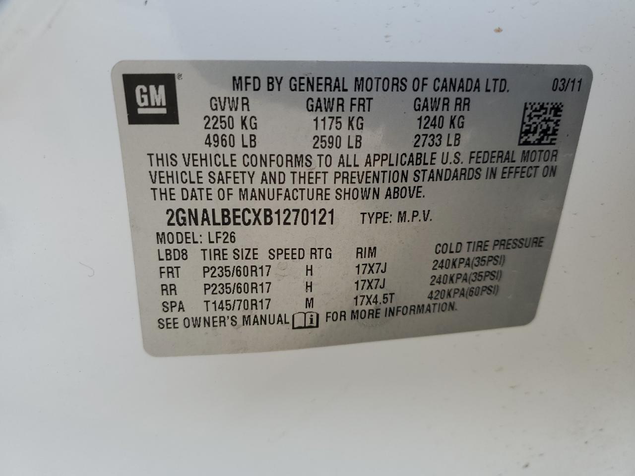 2011 Chevrolet Equinox - Image 15