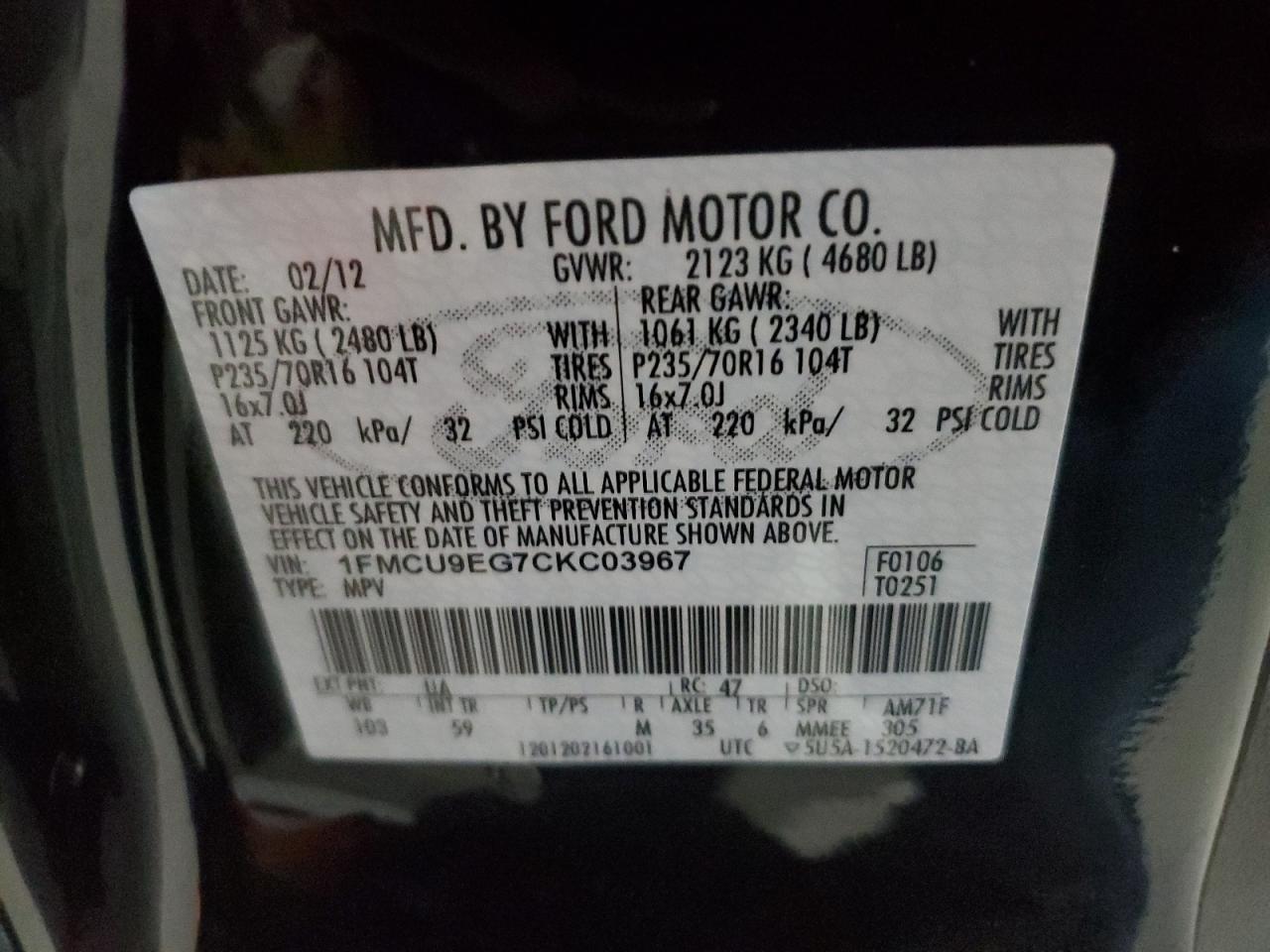 2012 Ford Escape - Image 13