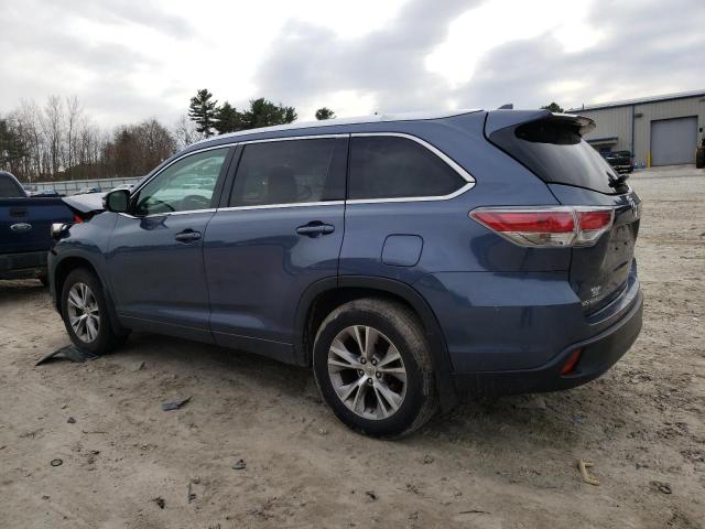  TOYOTA HIGHLANDER 2015 Granatowy