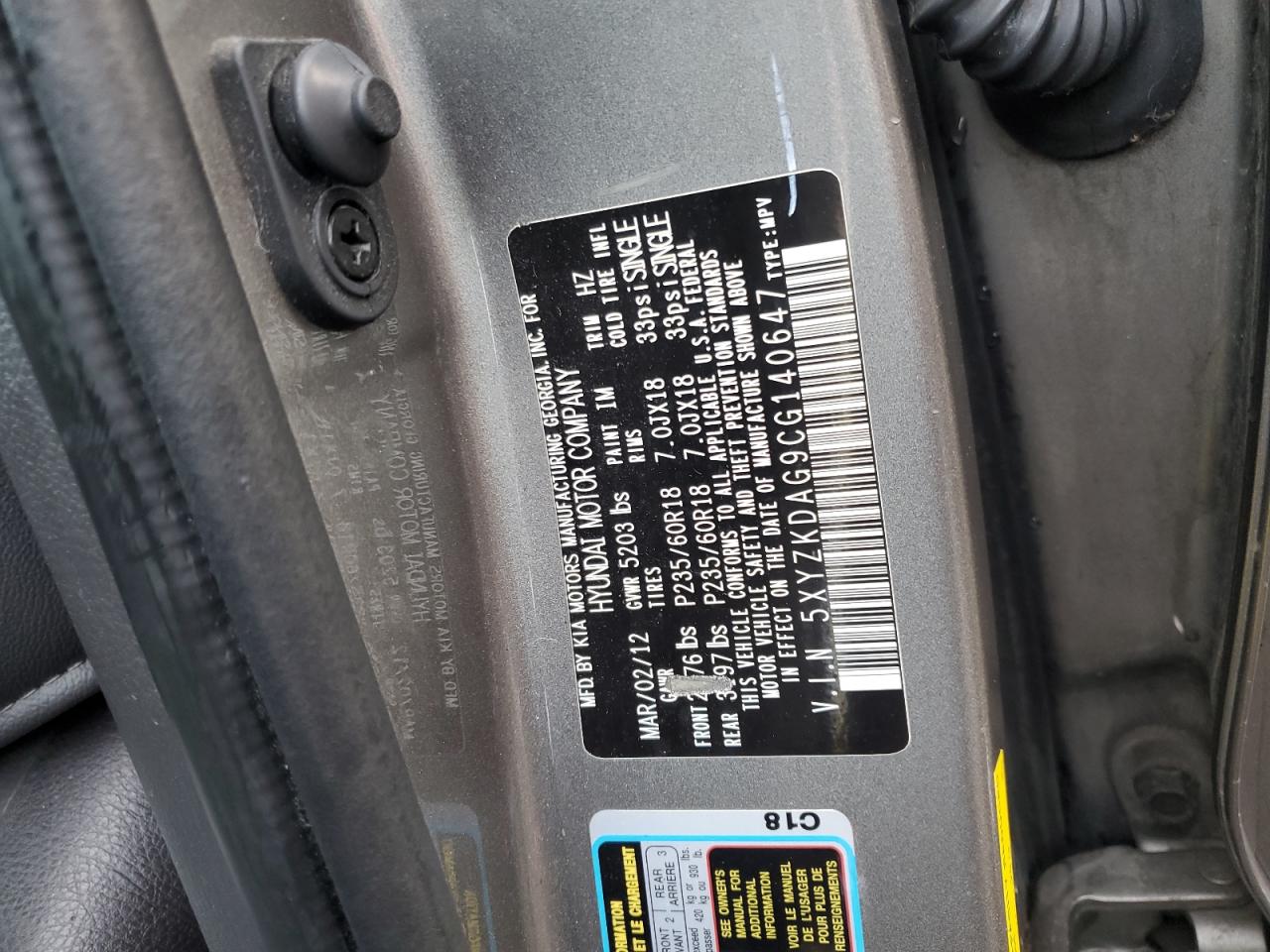 2012 Hyundai Santa Fe - Image 13