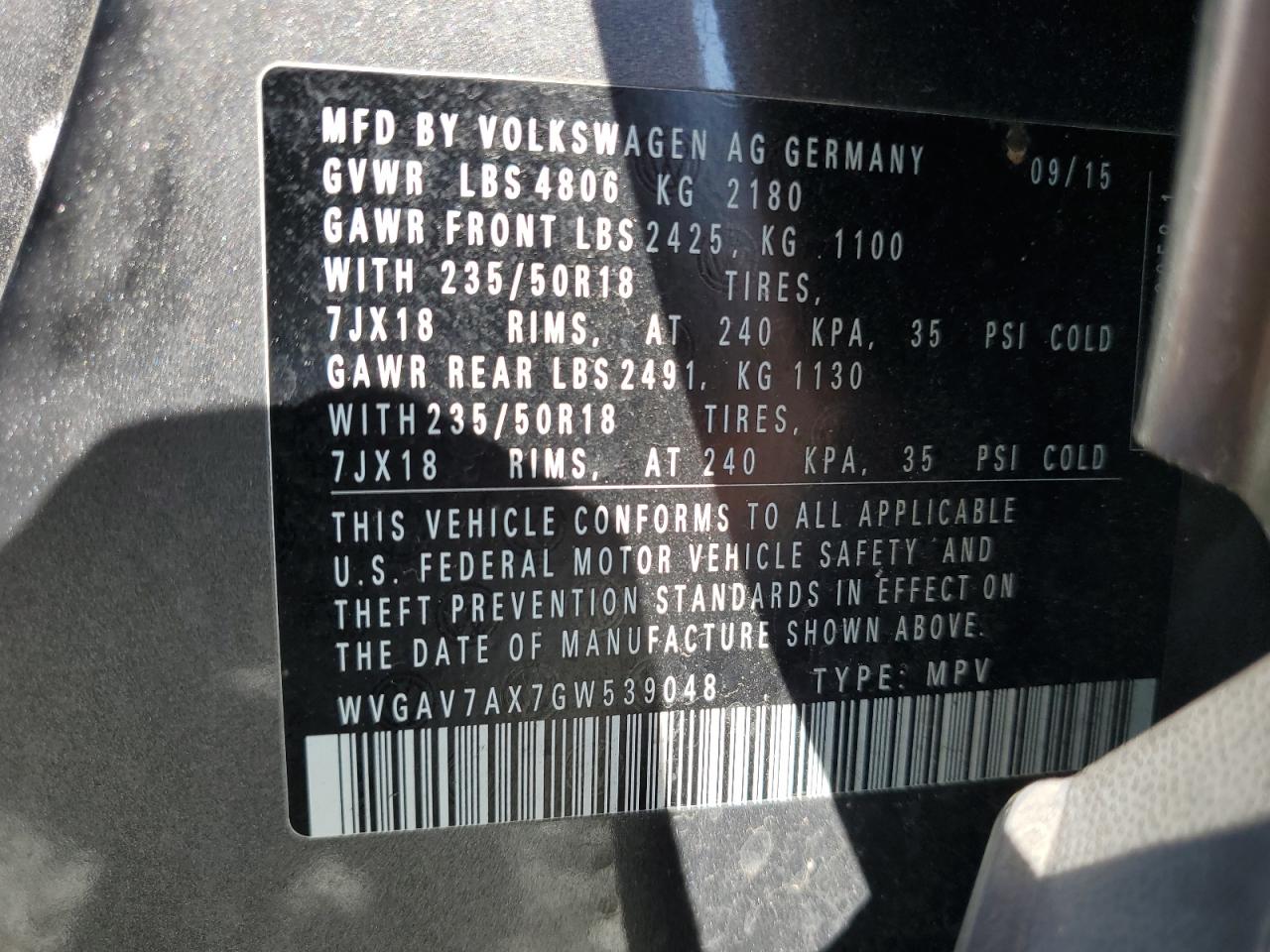 2016 Volkswagen Tiguan - Image 15