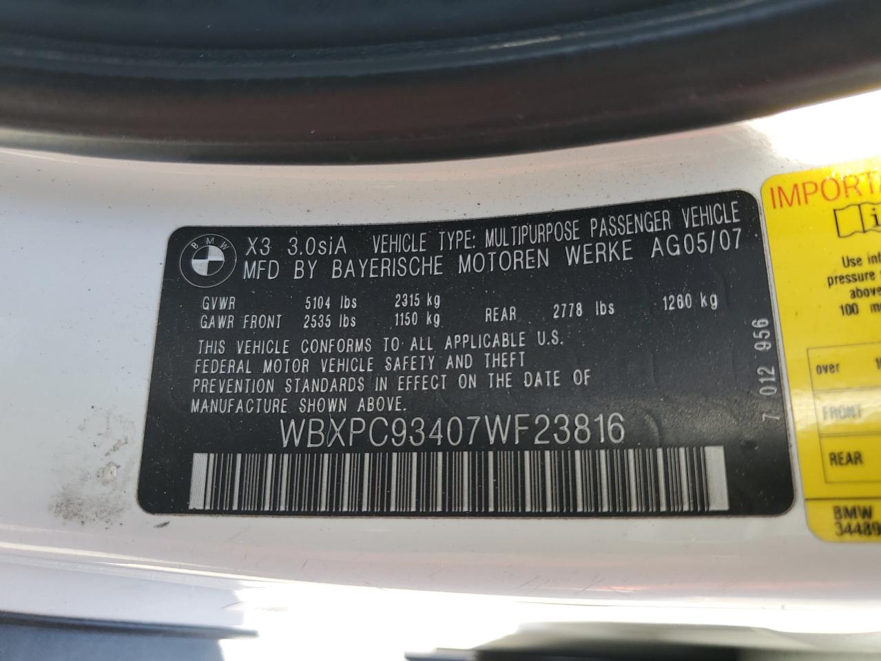 2007 BMW X3 - Image 14