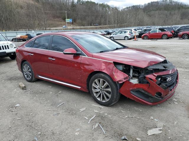  HYUNDAI SONATA 2015 Бургунди