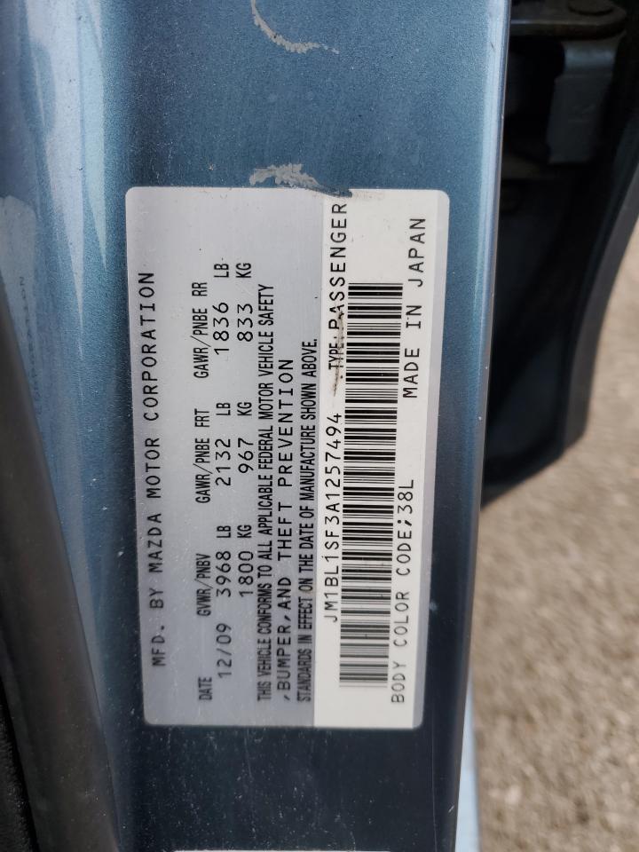 2010 Mazda 3 I VIN: JM1BL1SF3A1257494 Lot: 53808205