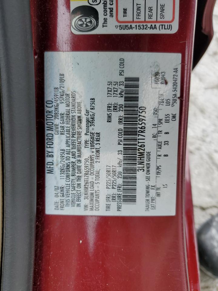 2007 Lincoln MKZ - Image 12