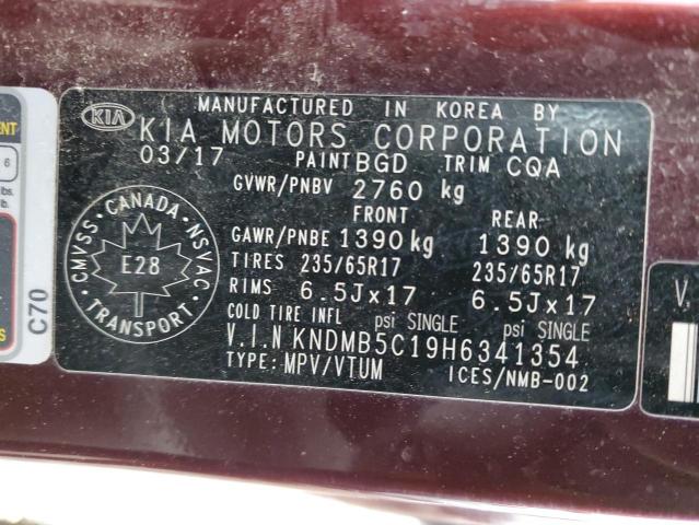 2017 KIA SEDONA LX