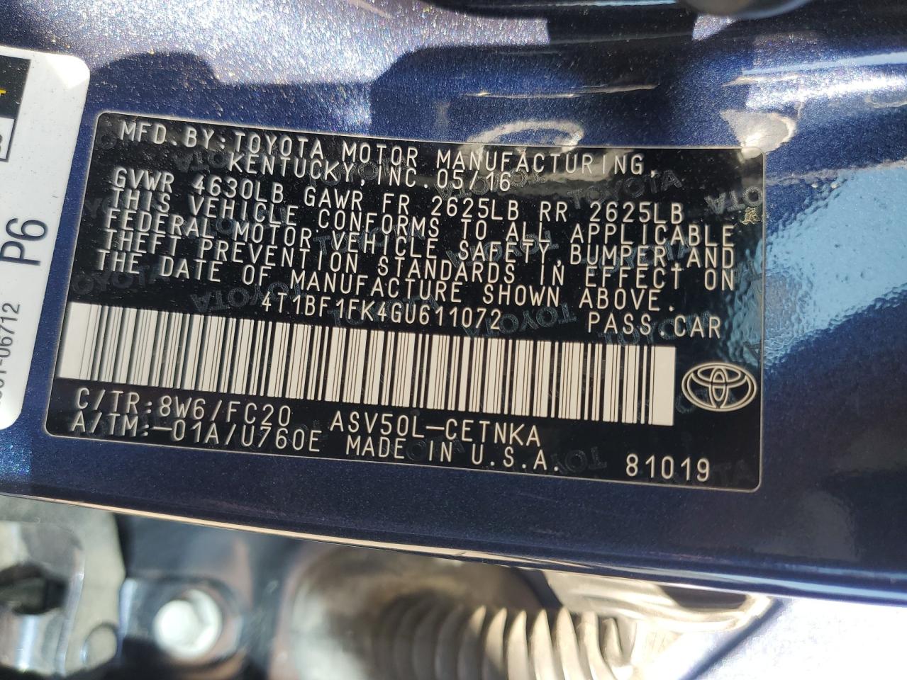 2016 Toyota Camry - Image 13