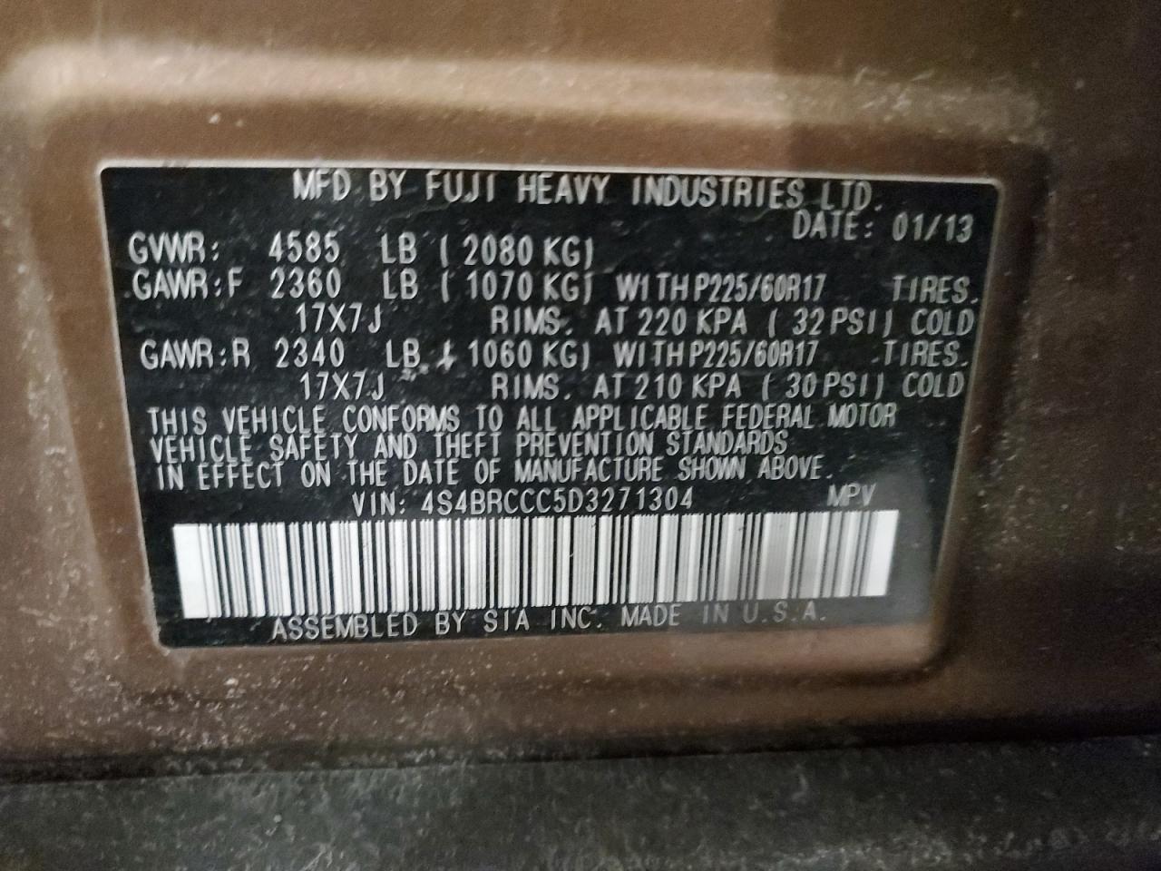 2013 Subaru Outback - Image 13
