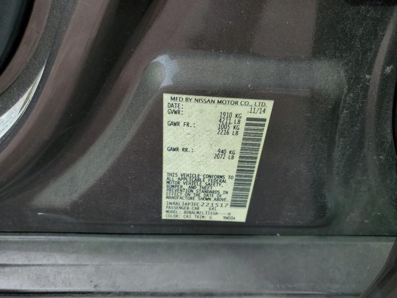 2015 Nissan Altima - Image 12