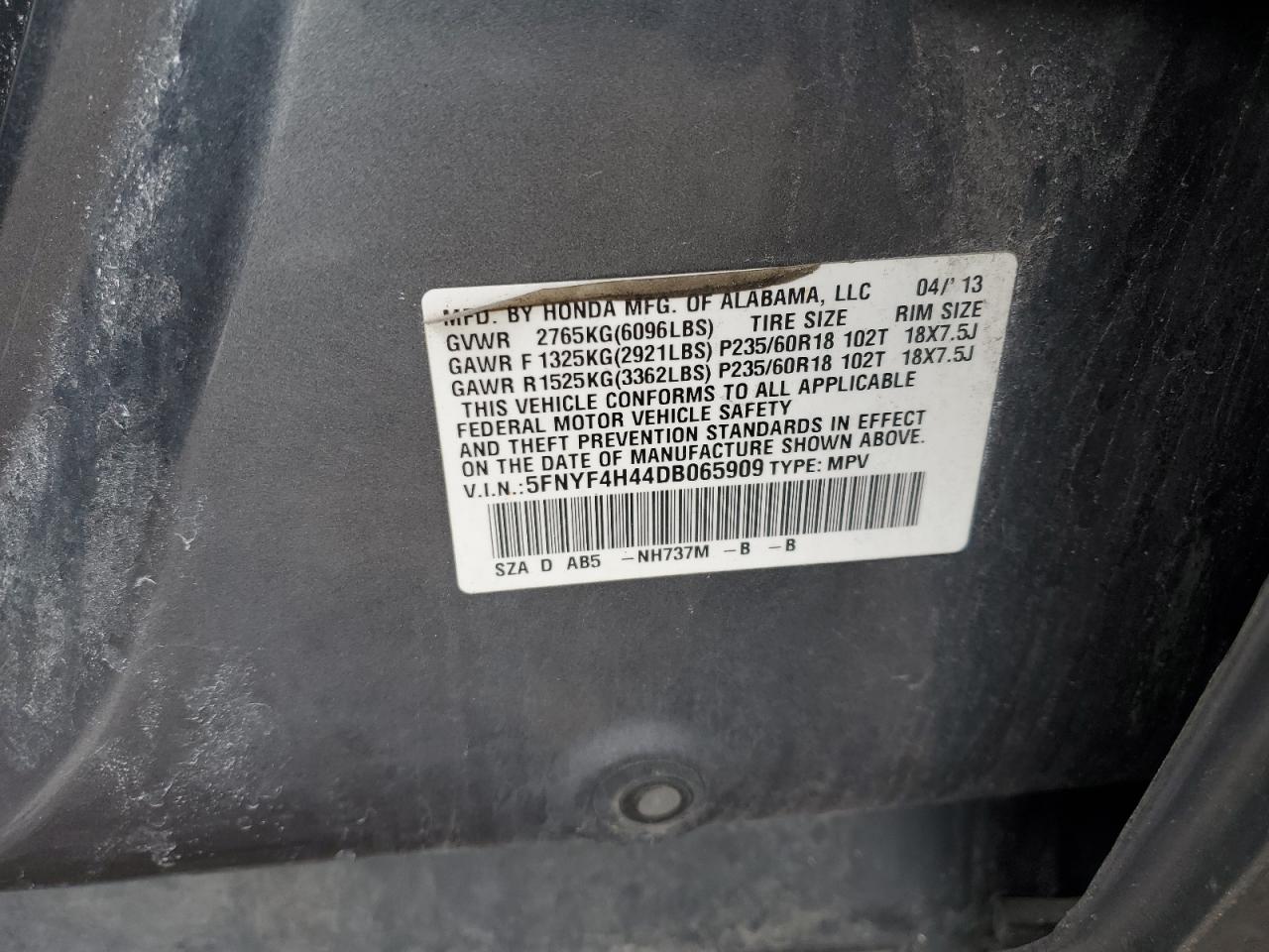2013 Honda Pilot - Image 13