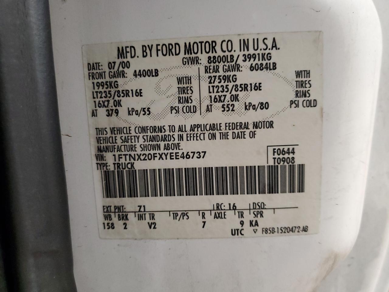 2000 Ford F250 - Image 12