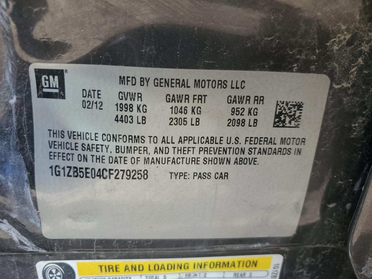 2012 Chevrolet Malibu - Image 13