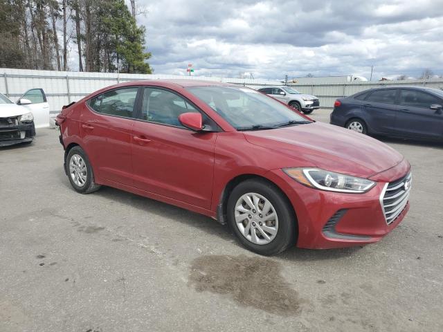  HYUNDAI ELANTRA 2017 Czerwony
