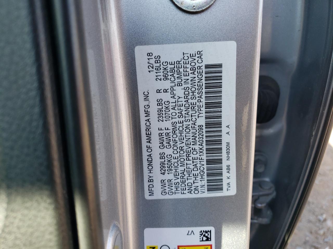 2019 Honda Accord - Image 12