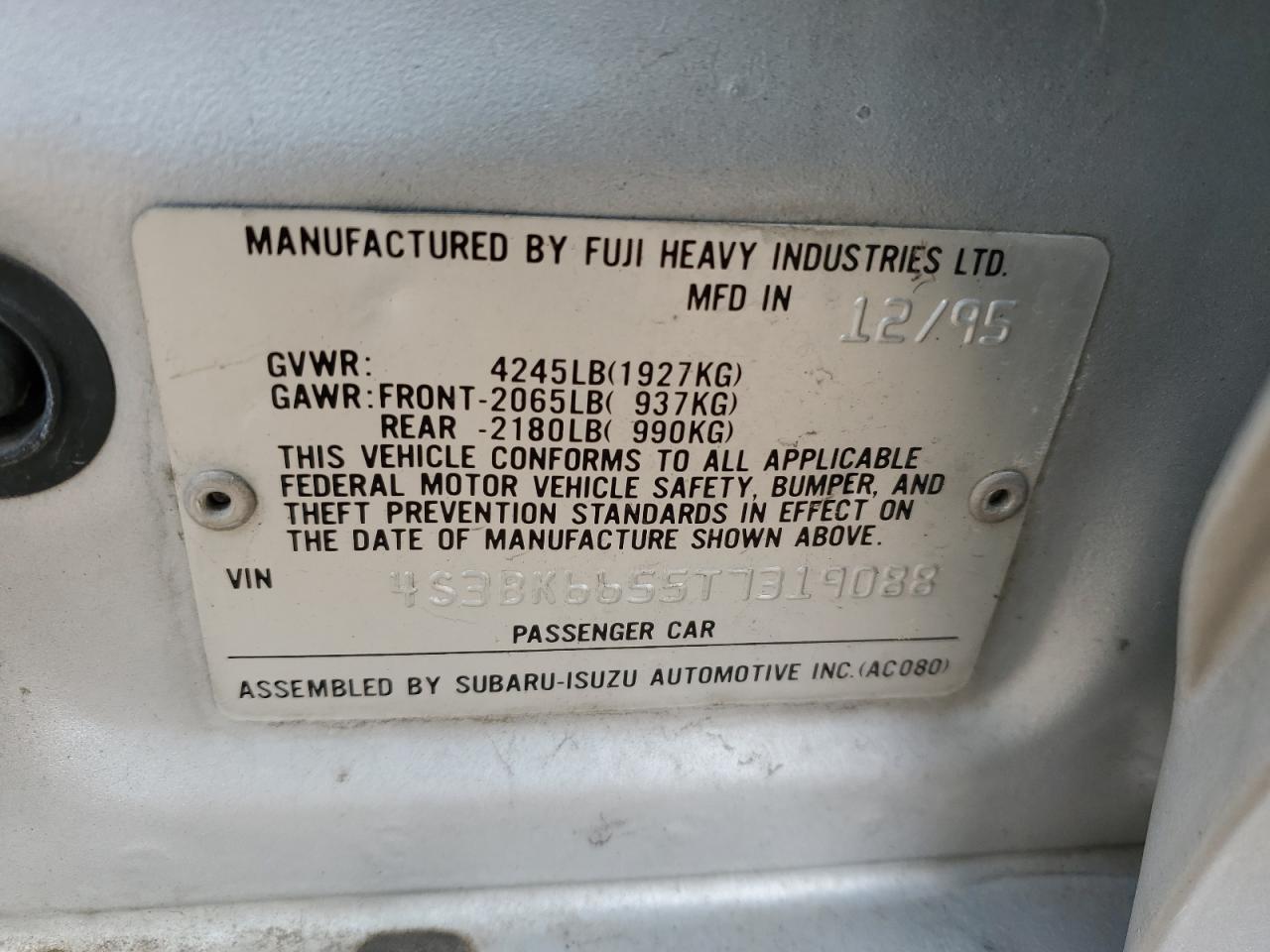 1996 Subaru Legacy - Image 13
